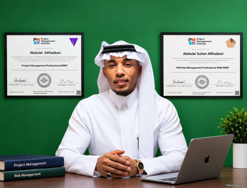 الخيبري يتوج مسيرته المهنية بشهادتي PMP وPMI-RMP في إدارة المشاريع والمخاطر الخيبري يتوج مسيرته المهنية بشهادتي PMP وPMI-RMP في إدارة المشاريع والمخاطر