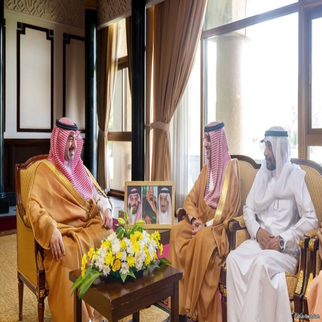 نائب أمير تبوك يستقبل مديري عموم الشؤون المالية والخدمات المساندة بإمارات المناطق